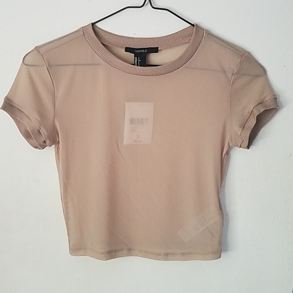Knit top with item